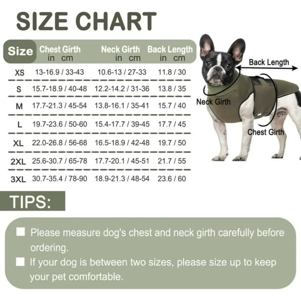 Anti Anxiety Jacket for Calming Dog