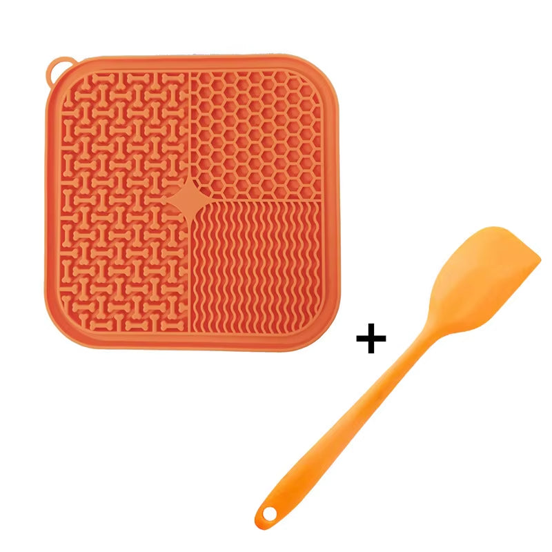 Licking Mat Slow Feeder for Dogs and Cats, Premium Lick Pad with Suction Cups for Dog Anxiety Relief, Slow Feeder Dog Bowls